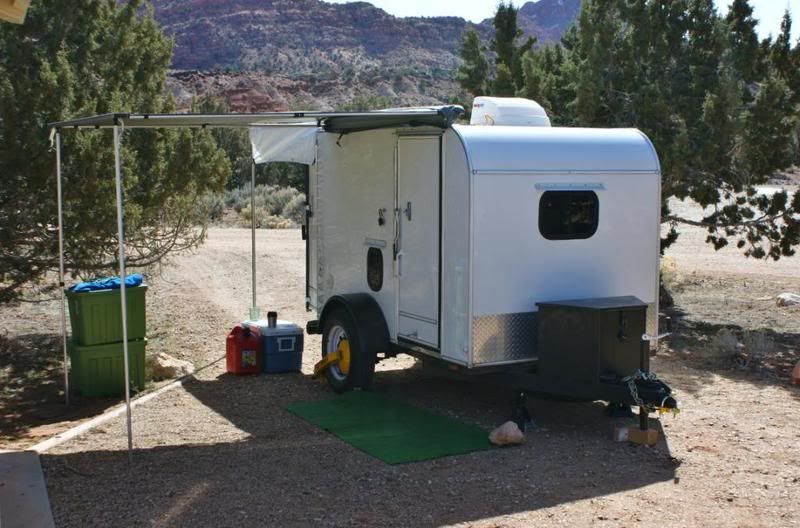 ... Tiny Travel Trailers • View topic - Cargo Conversion 5x8 $3,700 Sold