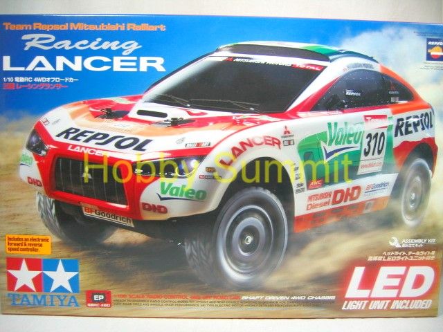 W ESC Repsol Ralliart Tamiya 58421 1 10 RC Mitsubishi Racing Lancer DF01