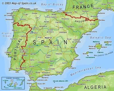 Map  of Spain Pictures, Images and Photos