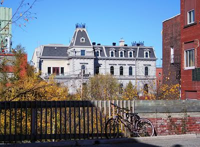 white building