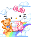 HelloKittyHugRainbow.gif image by SlothfulKiko