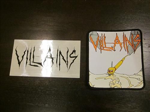 Villains nast sticker and patch