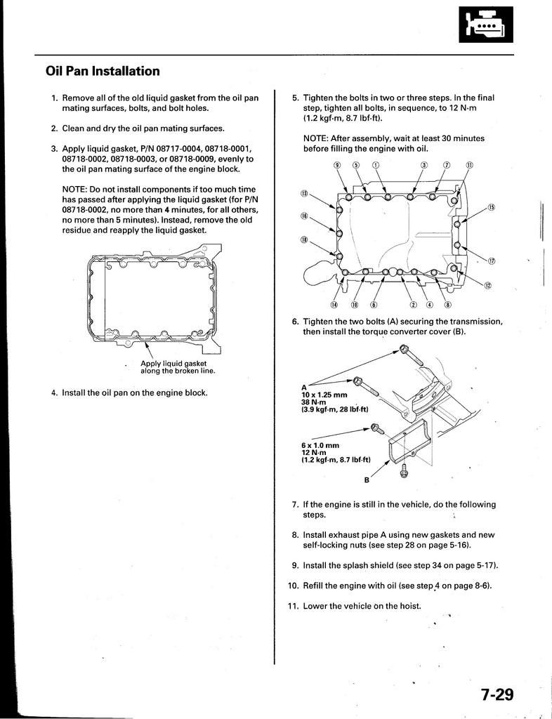 Oil Pan Replacement Honda Accord Forum V6 Performance Accord Forums