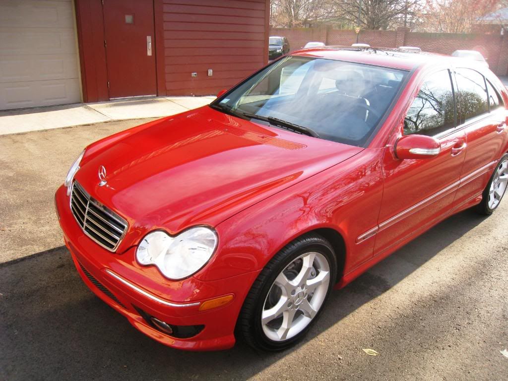 Image Auto Detail Red C230 Sport