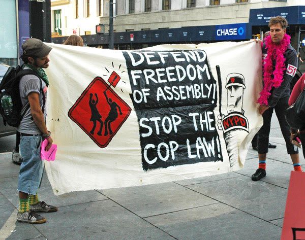 Christine Quinn,Freedom of Assembly,protest permits,NYPD,police permits,freedom of speech,2004 RNC,mass arrests,Radical Homosexual Agenda