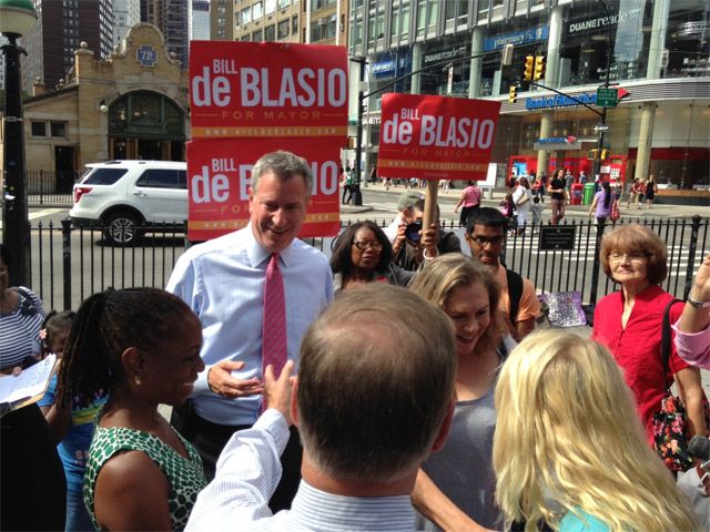 Bill de Blasio, Kathleen Turner, Howard Dean, and Chirlane McCray on the UWS - PFAW photo 2013_08_27_BDB_Kathleen_Turner_Howard_Dean_zps5853768e.jpg