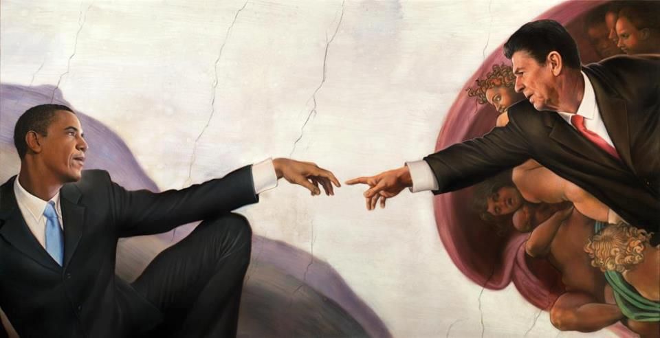 Barack-Obama-Ronald-Reagan-Creation-Painting photo Barack-Obama-Ronald-Reagan_zpsdcee3945.jpg