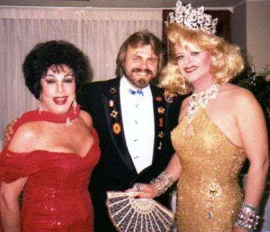 Wolfgang Busch with Empress Billy Ann Miller, left, and Empress Randee, in New York City in the 1990s.