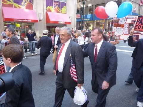 Carl Paladino, John Haggerty. Mr. Haggerty, right, escorts Mr. Paladino during the Columbus Day Parade in New York City on October 11, 2010. Photo by Anonymous.