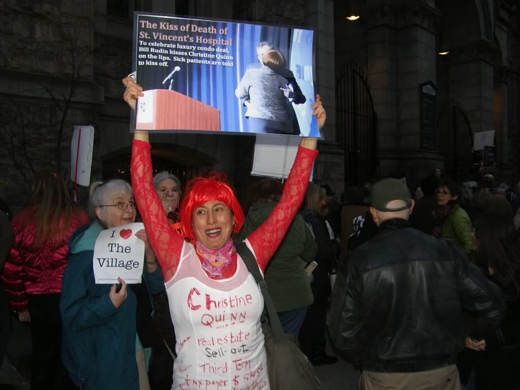 Protest-Against-Christine-Quinn-NYU-Expansion-St-Vincents-Hospital, Protest-Against-Christine-Quinn-NYU-Expansion-St-Vincents-Hospital