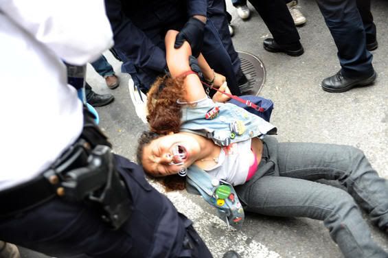 NYPD-Break-16-Year-Old-Girls-Arm-OWS-Protest, NYPD-Break-16-Year-Old-Girls-Arm-OWS-Protest