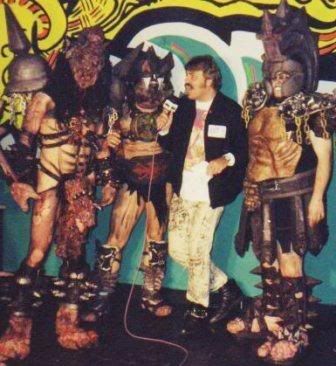 Richmond, Virginia-based band GWAR interviewed by Wolfgang Busch at L'Amour East in Brooklyn in the 1990s.