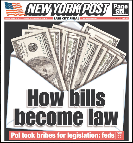 How Bills Become Law - Christine Quinn Slush Fund Info Graphic