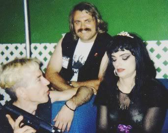 L-R: Jack Pavlik, Wolfgang Busch, and former East German singer Nina Hagen in an udated photo.