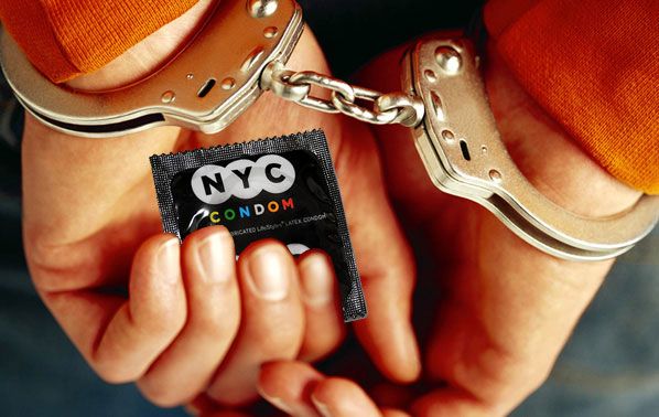 NYPD arrest LGBT New Yorkers if they are found carrying condoms photo NYC_condom-in-handcuffs_zps66258bf1.jpg