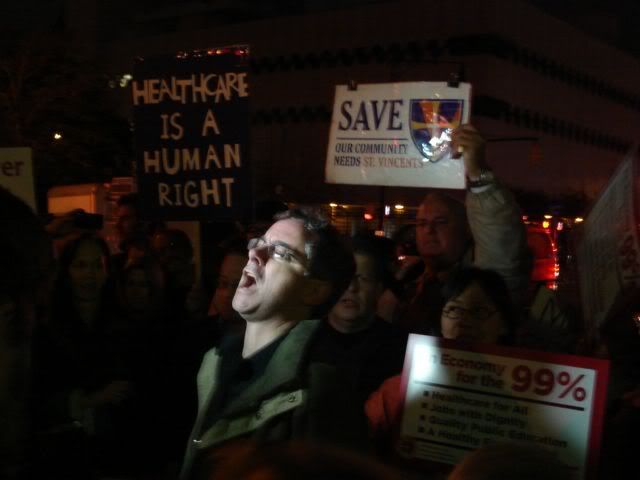 St. Vincent's Hospital,9-11,September 11,terrorism,first responders,Occupy Wall Street,Healthcare for the 99%