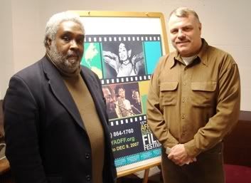 Reinaldo Barroso-Spech and Wolfgang Busch at the 15th Annual Diaspora Film Festival on World AIDS Day 2007