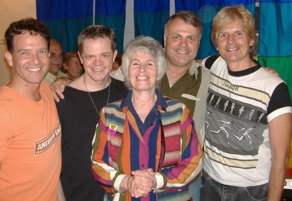 Wolfgang Busch has also booked musicians for the socials organized by SAGE; at far right is Robert Urban, a frequent collaborator on projects with Wolfgang.