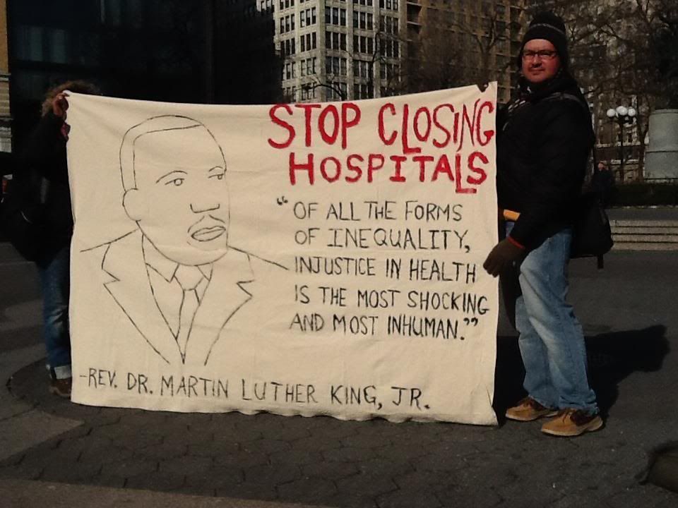 2012-Martin-Luther-King-Day-Banner-Hospital-Closings-Union-Square, 2012-Martin-Luther-King-Day-Banner-Hospital-Closings-Union-Square