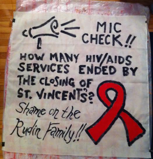 Rudin-Family-Shame-St-Vincents-Hospital-Closing-HIV-AIDS-Services, Mic Check !! How many HIV/AIDS services ended by the closing of St. Vincent's ? Shame on the Rudin Family !!