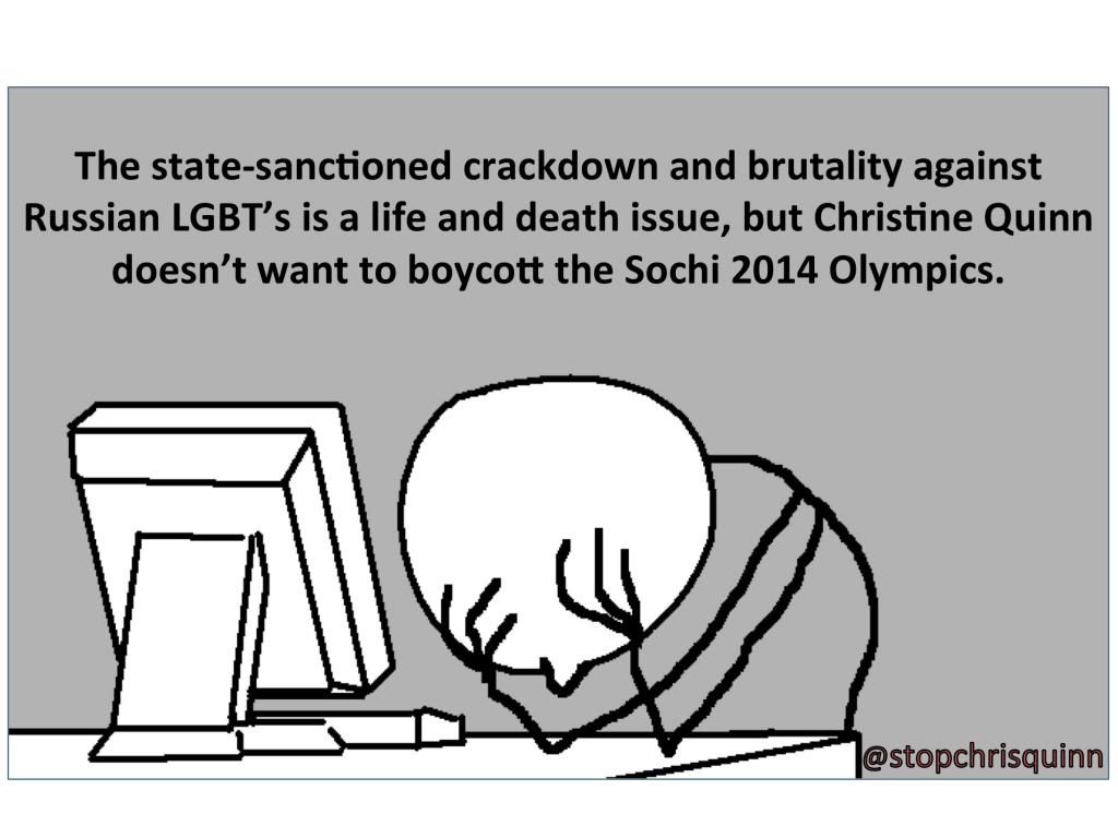WTF Christine Quinn Opposes A Boycott of the 2014 Sochi Russian Olympics photo Slide1_zps5c073d86.jpg