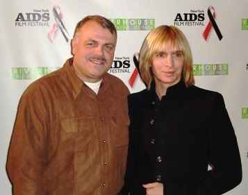 Wolfgang Busch and fashion designer Marc Bouwer at the Red Ball awards ceremony of the 5th Annual New York AIDS Film Festival on World AIDS Day 2007.