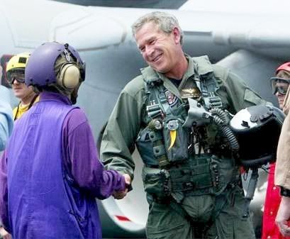 George Bush,Crotch Shot,Mission Accomplished,Leather Straps