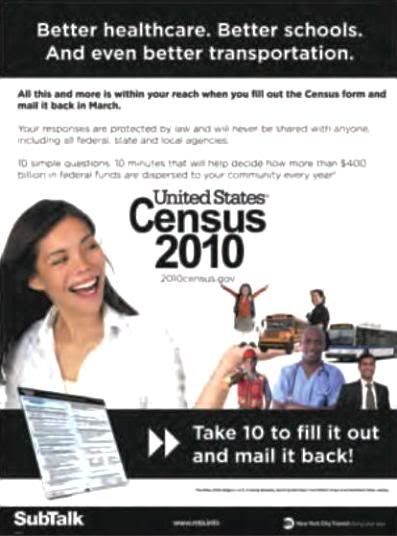 2010 Census,MTA SubTalk Poster