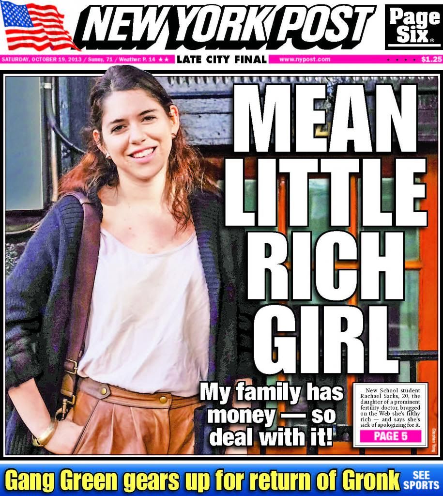 Rachael Sacks : NYPost Spoiled Brat Essay Covergirl photo mean-little-rich-girl-front3_zps88dd3777.jpg