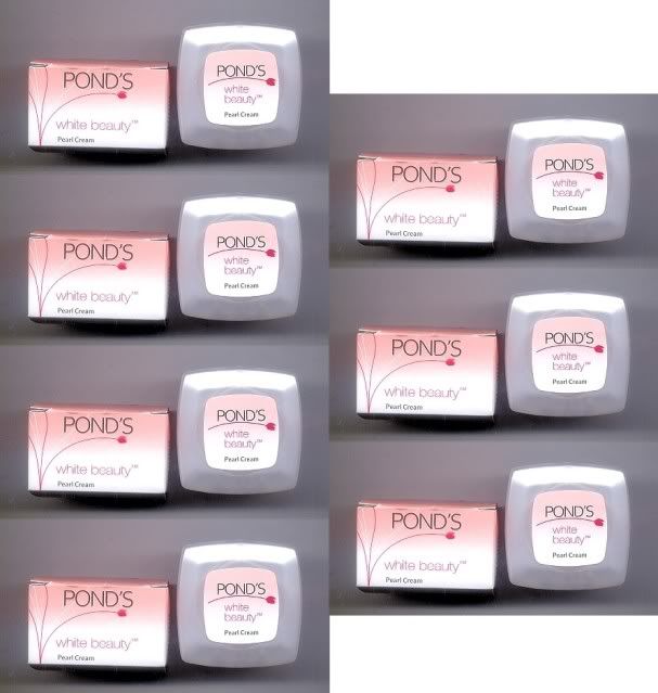 Details about 7 POND'S WHITE Beauty Face PEARL CREAM PINKISH WHITE