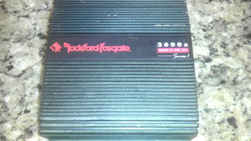 Rockford Fosgate 2600x Series 1 Car Audio Classifieds!