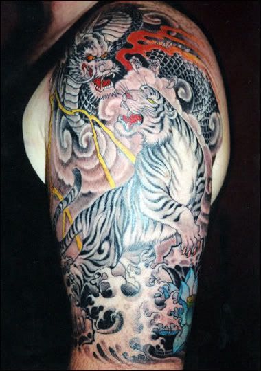 Dragon Tiger Tattoo Idea Pictures, Images and Photos