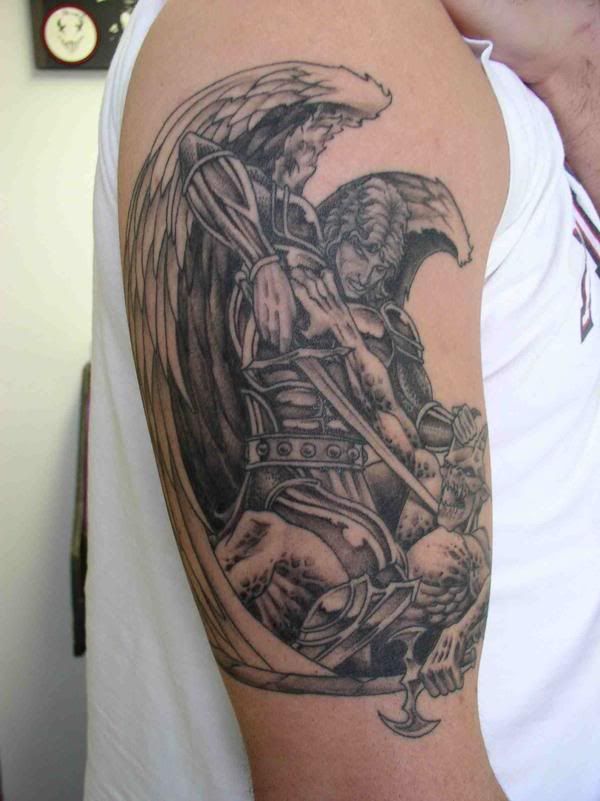 saint michael tattoo. Saint Michael Tattoo Idea