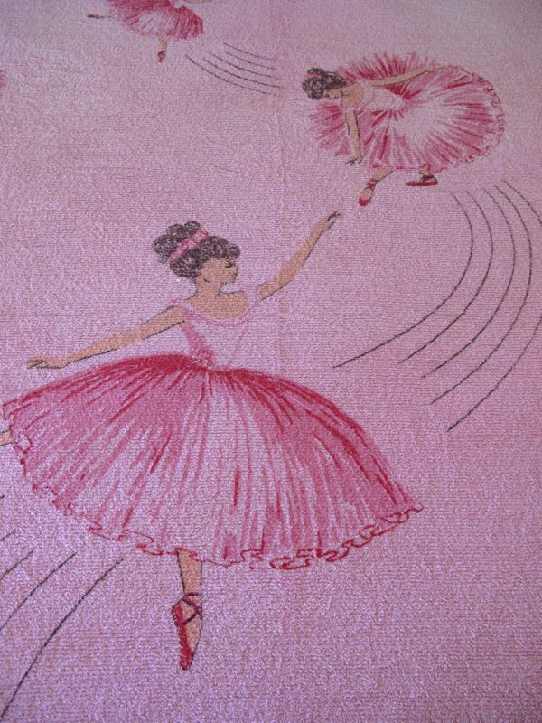 Beautiful vintage chenille ballerina bedspread (single size) eBay