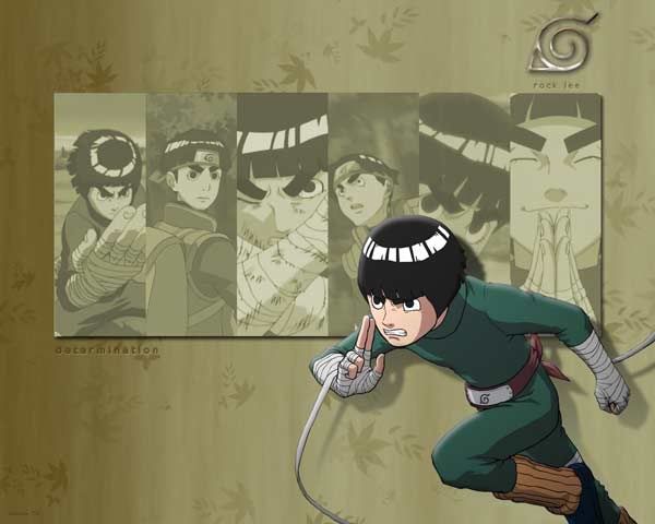 wallpaper rock lee. my first rocklee wallpaper. this was very easy to make and took no time at all. i made it because my collection was seriously lacking in rock lee walls (and