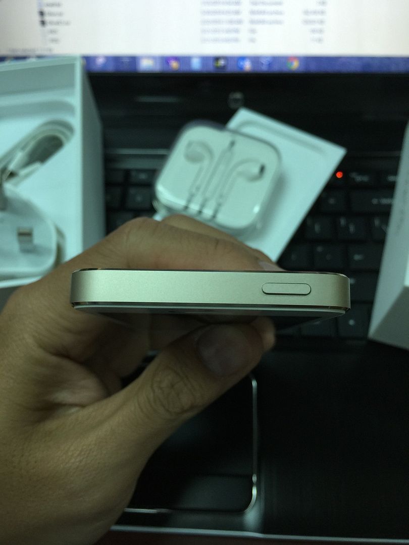 iPhone 5s gold 16GB fullbox trùng IMEI 99.9% nhưng bị lờn nút HOME giá 7tr6 - 2