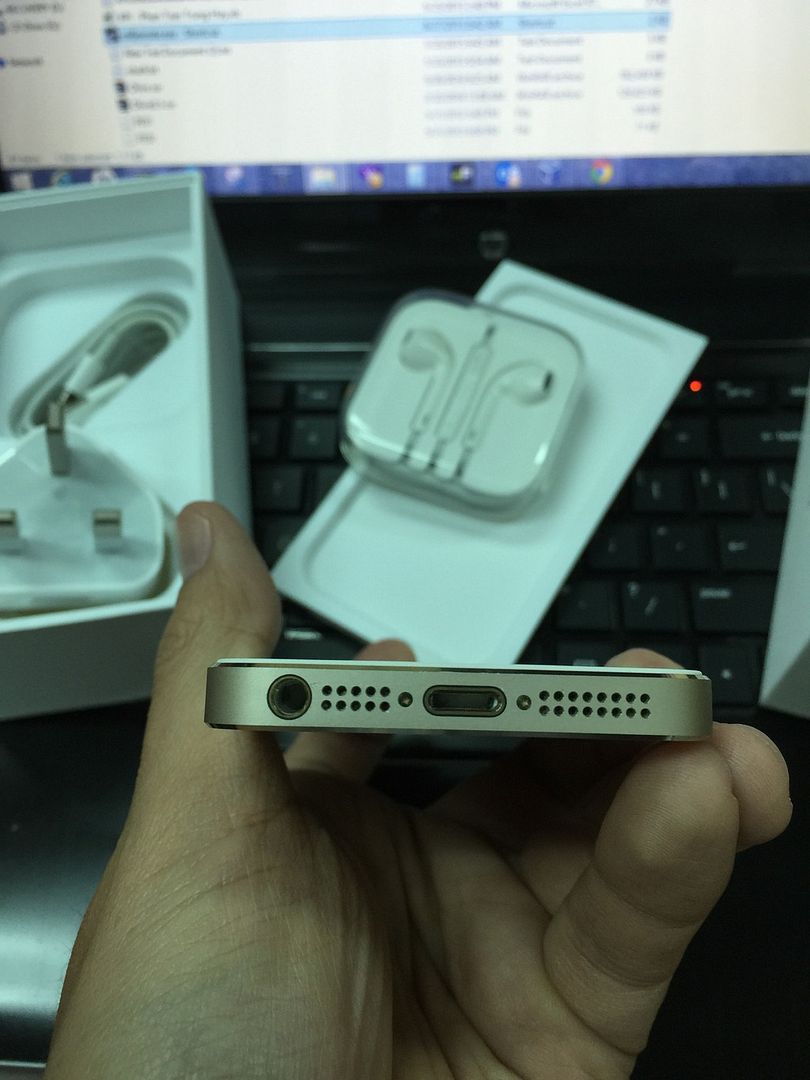 iPhone 5s gold 16GB fullbox trùng IMEI 99.9% nhưng bị lờn nút HOME giá 7tr6 - 3