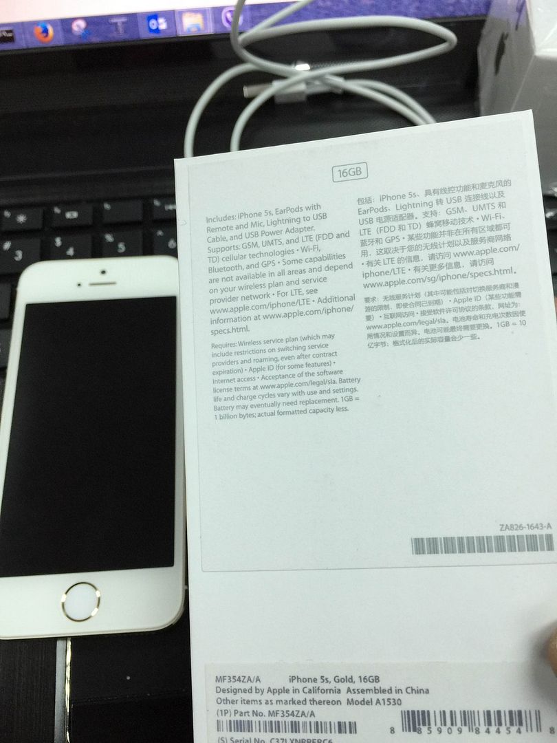 Cần bán iPhone 5s 16GB Gold fullbox hàng quốc tế ZA 99,99% giá tốt - 2