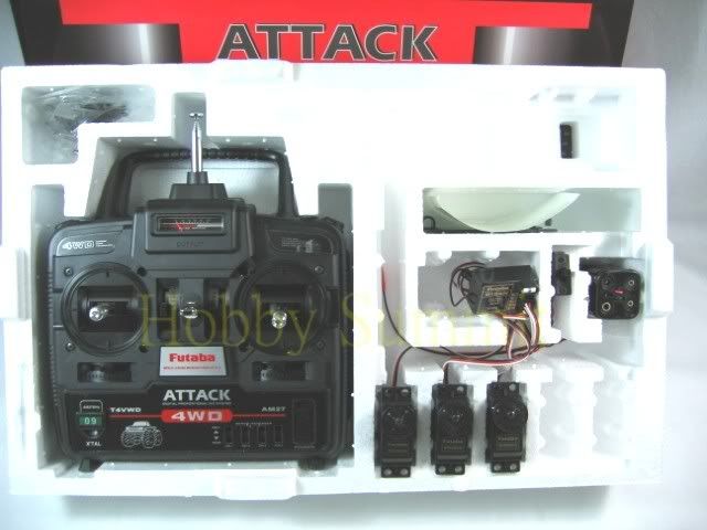 Futaba AM 4 Channel ATTACK 4VWD R/C Set 4X4 HighlLift  