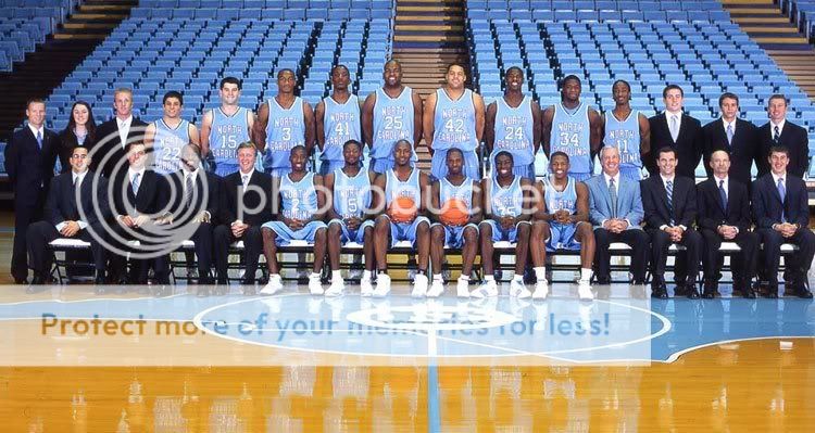 North Carolina Tar Heels Basketball 2004-2005 Team Photo Photo by ...