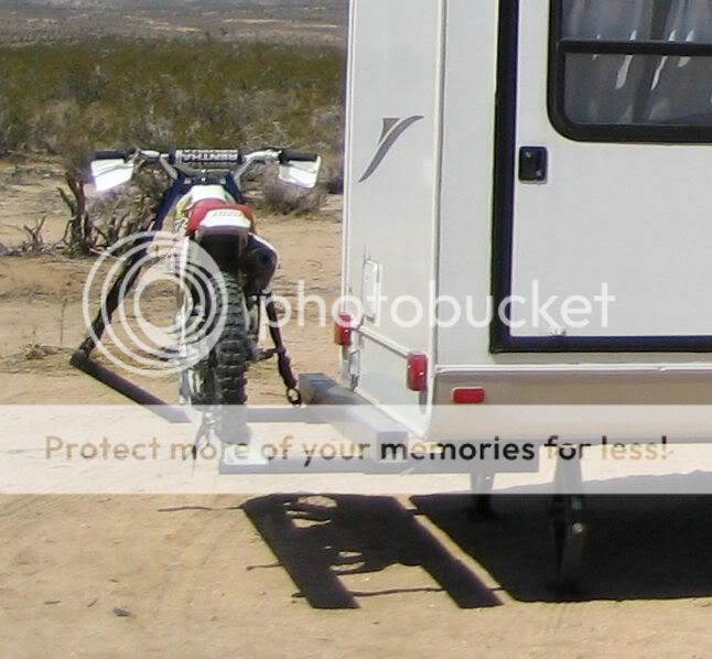 Bike carrier on back of travel trailer Trucks, Trailers