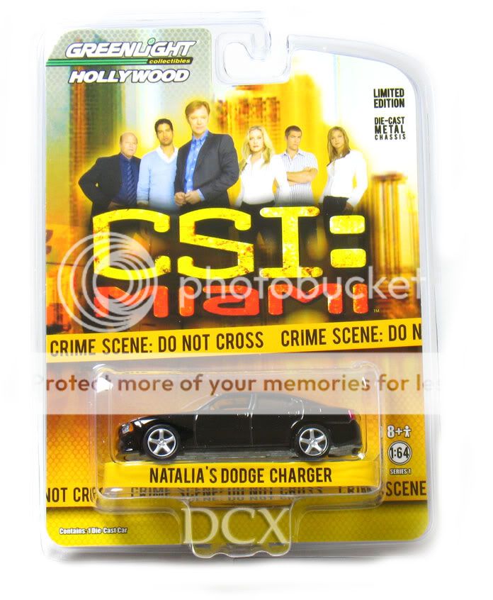   Hollywood Diecast CSI Miami Natalias Dodge Charger 1/64 Scale