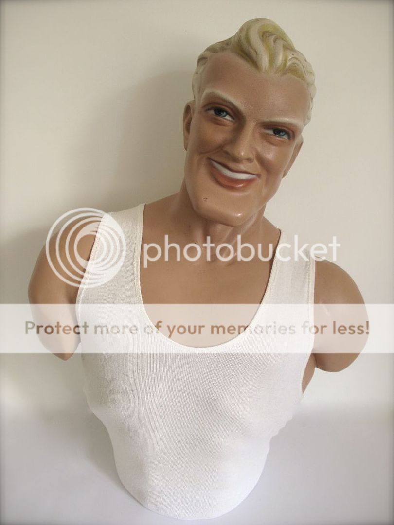 Vintage Original Chesty Bonds Shop Man Mannequin Bust Dummy